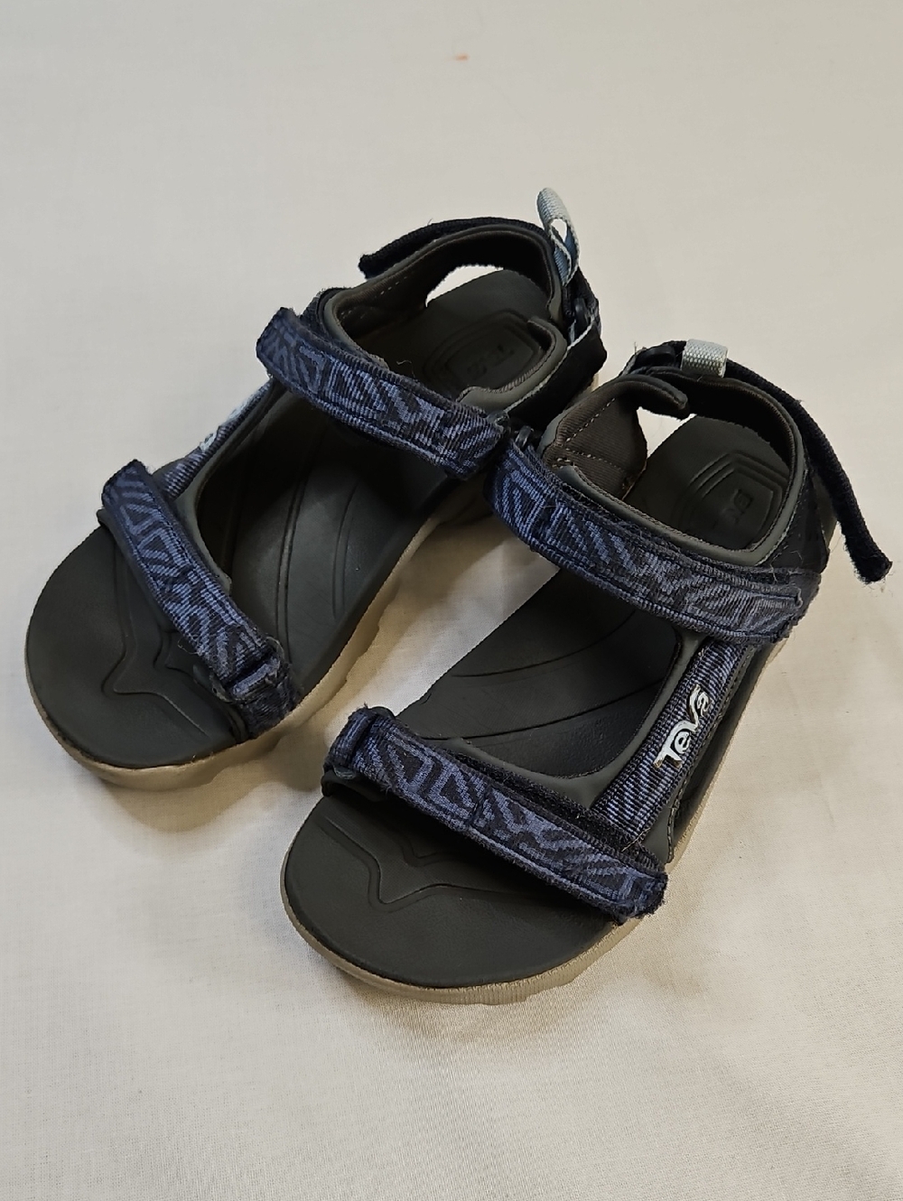 Teva Unisex Child 3 Strap Sandal, Blue/gray, Size 2